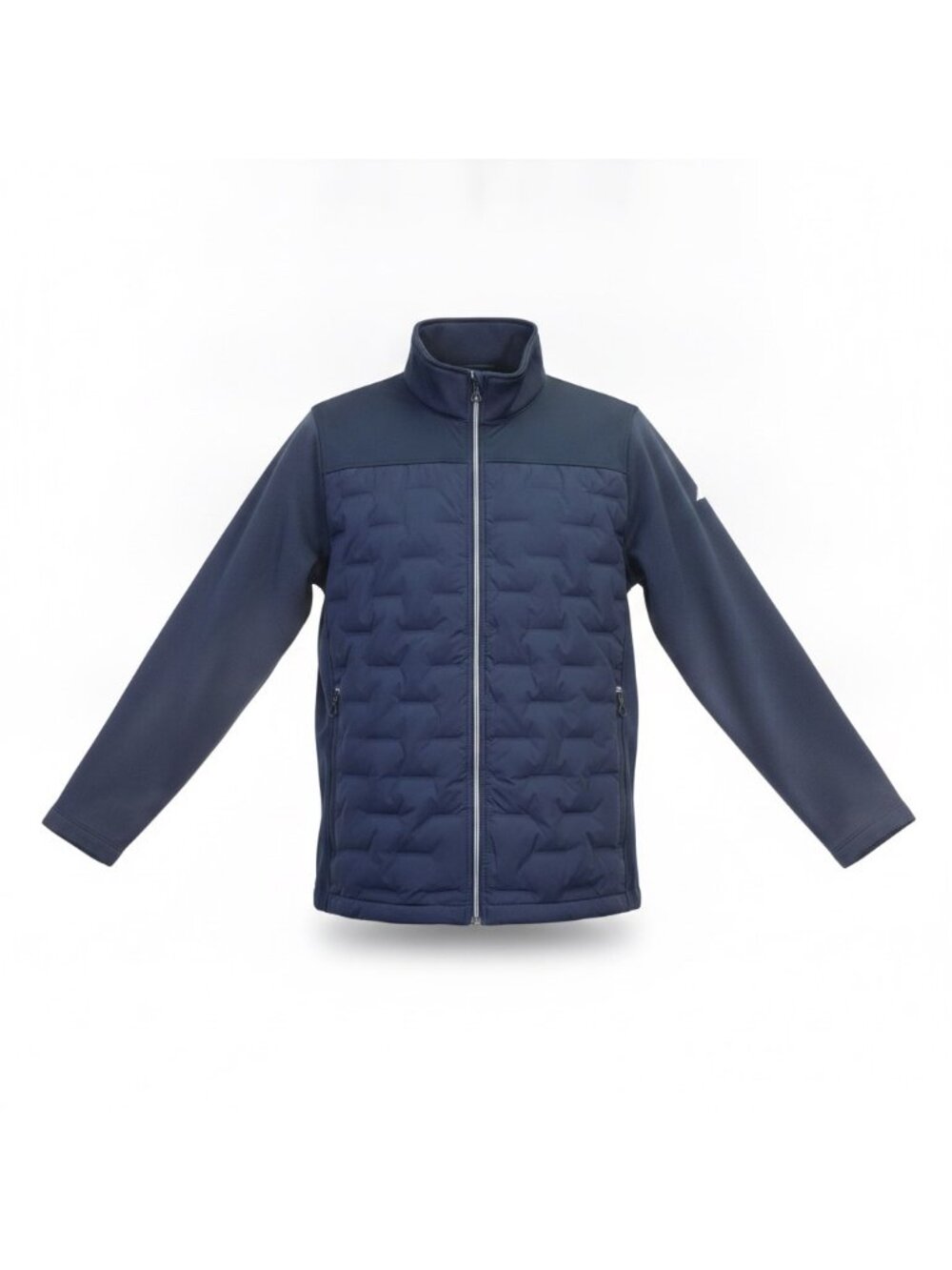 Nautica Mens Navy Quilted Full-Zip Jacket Lightweight Outerwear Size XL